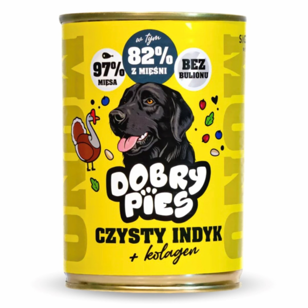 DOBRY PIES Mono Čistá krůta + kolagen – vlhké krmivo pro ...