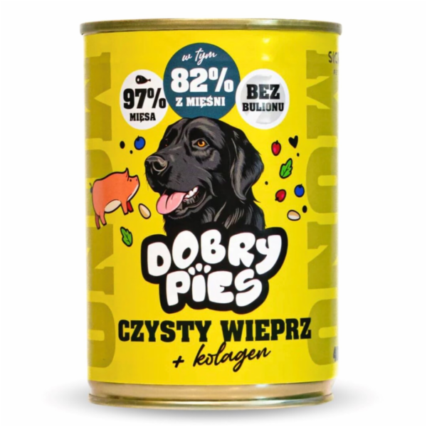DOBRY PIES Mono Čisté vepřové + kolagen – vlhké krmivo pr...