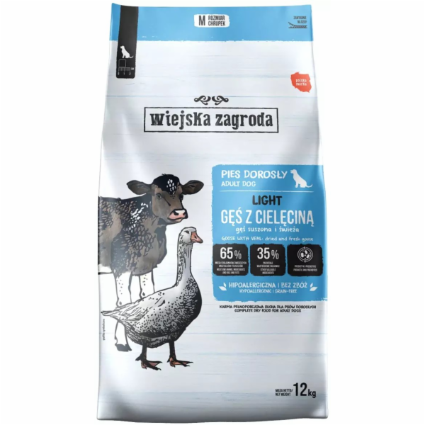 WIEJSKA ZAGRODA Light Goose with veal - suché krmivo pro ...