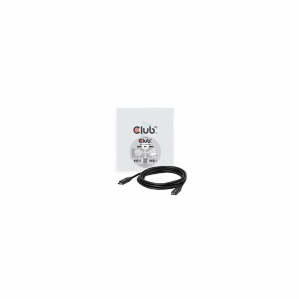 Club3D Kabel USB-C, 240W, 2m, černá, Data Blocker pro bez...