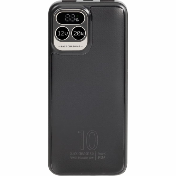 RivaCase POWERBANK 10 000 MAH USB-C 20W LCD, 1X IN/OUT US...