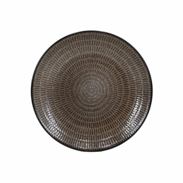 Dezertní talíř Domoletti Chestnut Noir, O 19,5 cm, hnědá