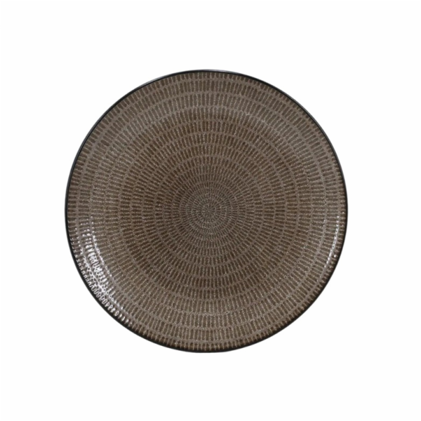 Jídelní talíř Domoletti Chestnut Noir, O 26,7 cm, hnědý