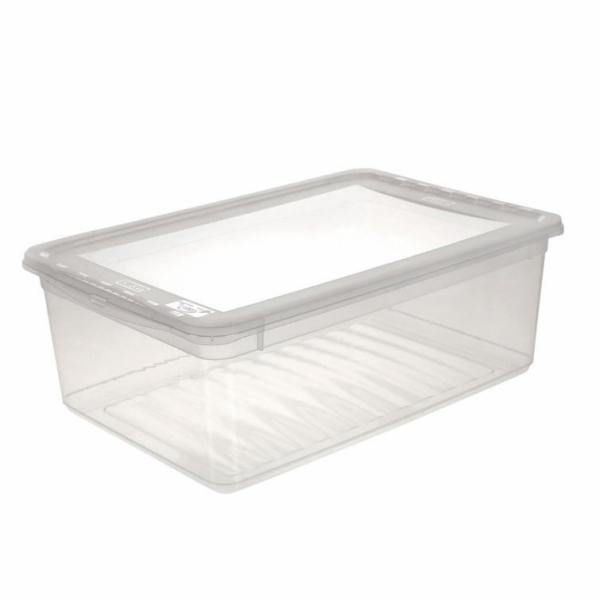 Úložný box Bea s víkem 11l průhledný