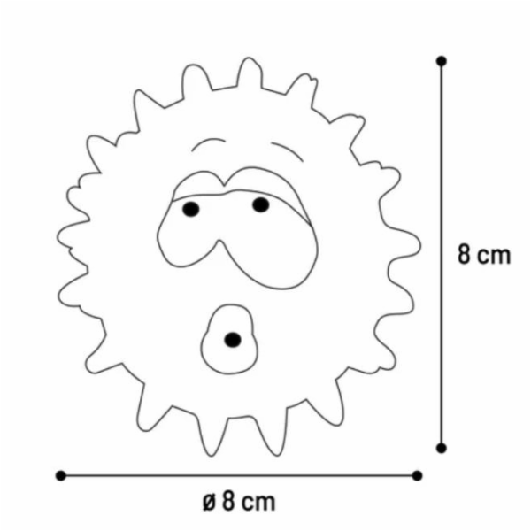 Hračka pro psy, míč Plameňák, 9 cm