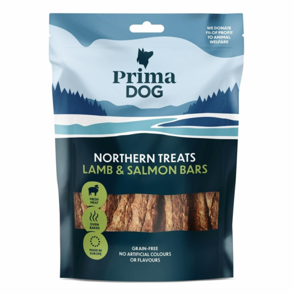 Lahodné krmivo pro psy Prima, hovězí/drůbeží/losos, 0,08 kg
