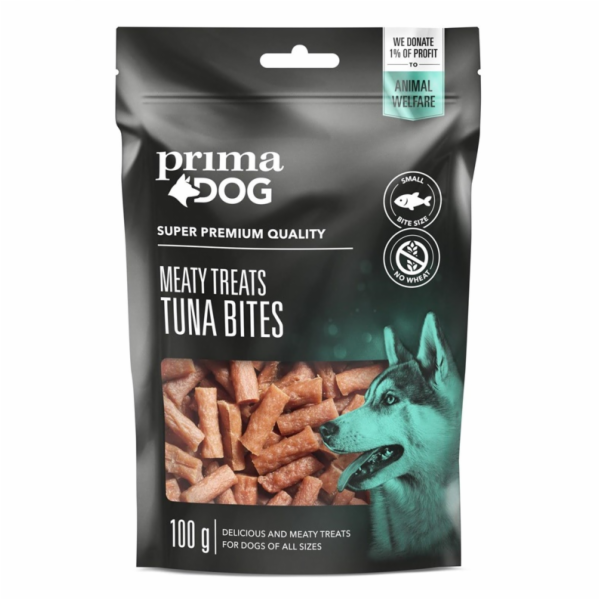 Lahodné krmivo pro psy Prima Tuna Bites 35-818, 0,1 kg