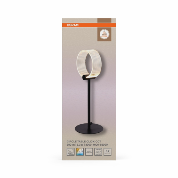 Stolní lampa Osram, LED, 8,3 W, 3000–6500 K, 480 lm.