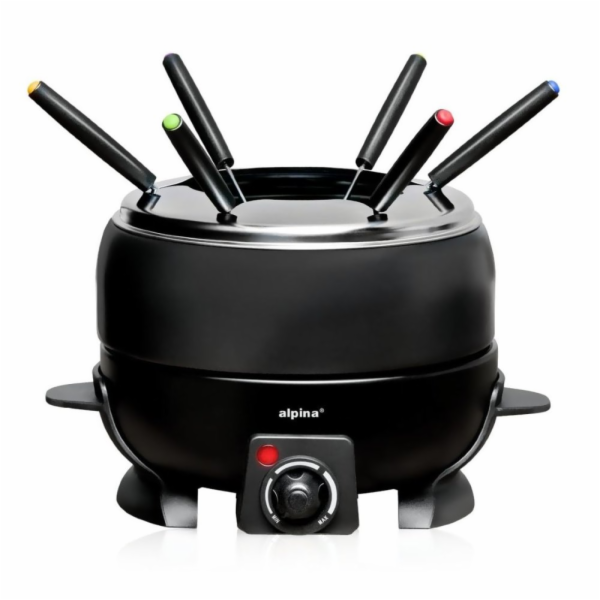 Elektrické fondue + 6 vidliček 2,3 l černá ED-227088