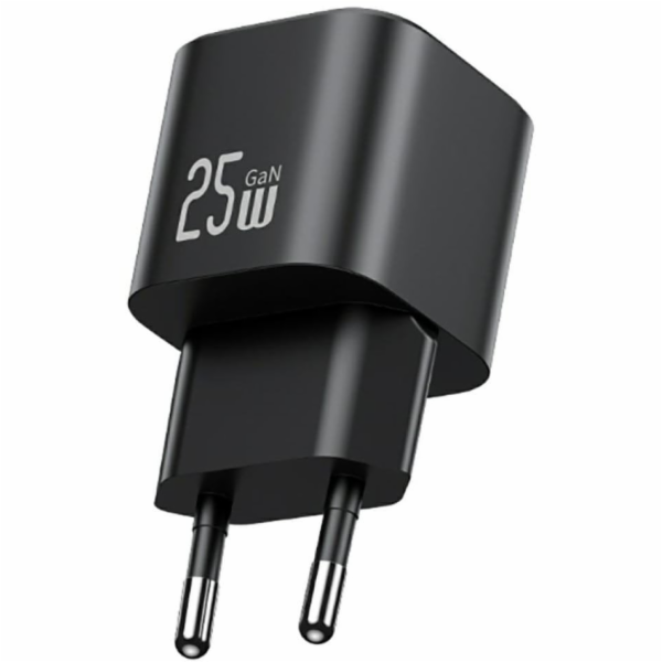 USAMS Rychlonabíječka JC řady CC289 25W GaN s USB-C, černá
