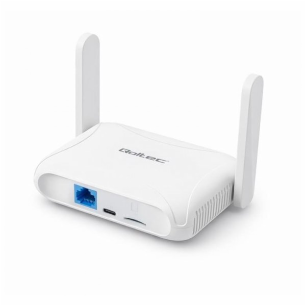 Qoltec Router Home&Cestovní 4G LTE WiFi 6 | AX300 | 2,4 G...