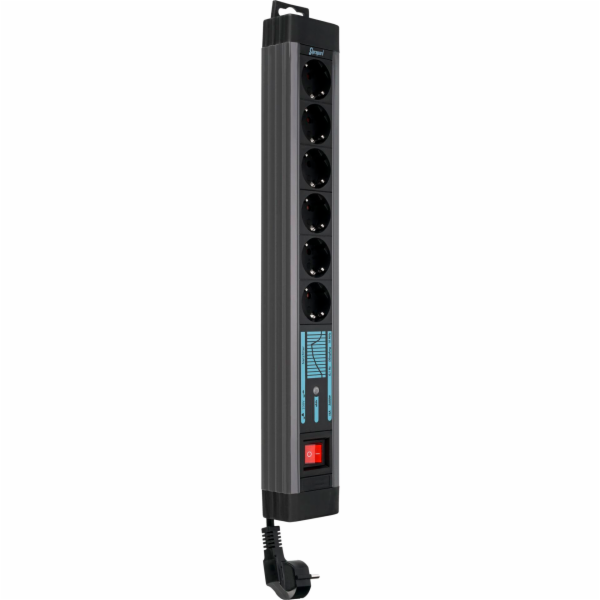 REV outlet Strip 6-fold 3m  Supraguard  anthracite
