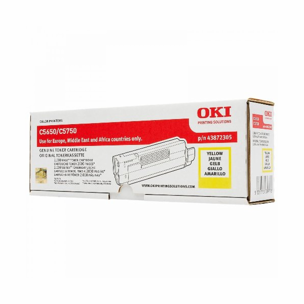 Tonerová kazeta OKI C5650/C5750 (43872305) žlutá