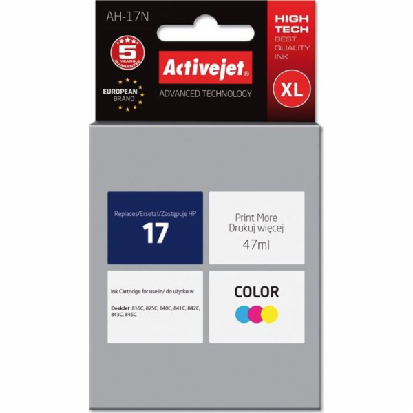 Activejet Inkoust AH-17N (náhradní inkoust HP 17 C6625A; ...