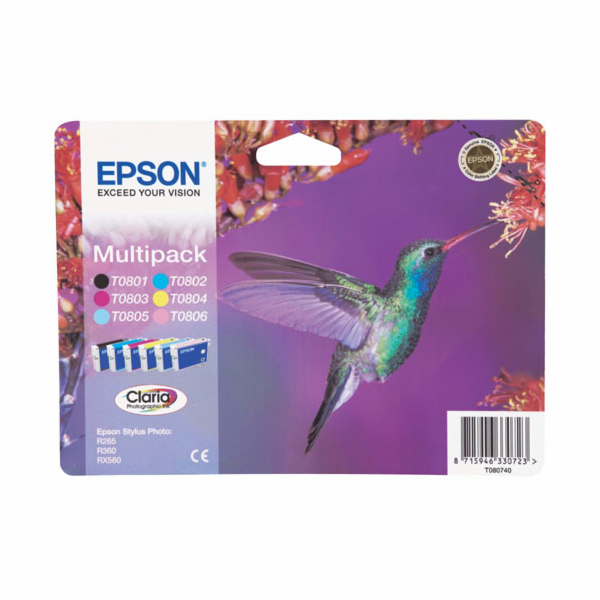 CLARIA  6 Ink Multipack R265/360, RX560 (T0807)