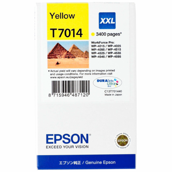 Atrament Epson WP4000/4500 Series Ink Cartirdge XXL Yello...