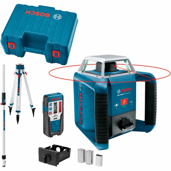 Laser rotační Bosch GRL400H Professional+přijímač LR 1+ni...