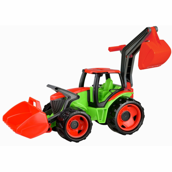 Lena Traktor se lžící a bagrem zeleno-červený