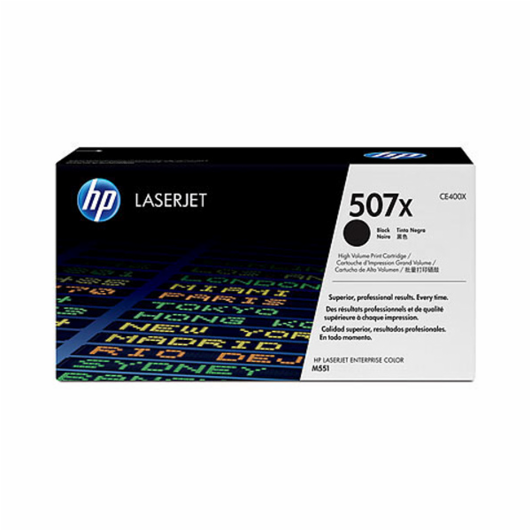 HP Toner schwarz 507X (CE400X) (schwarz, Retail)