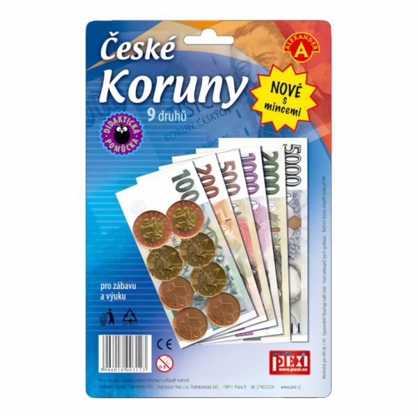 Pexi Hrací peníze české koruny