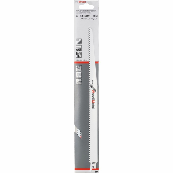 Säbelsägeblatt S 1411 DF Heavy for Wood and Metal, 300mm