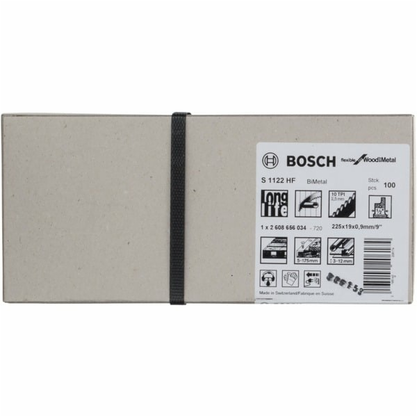 Přímočarý pilový kotouč Bosch S 1122 HF Flexibilní na dře...