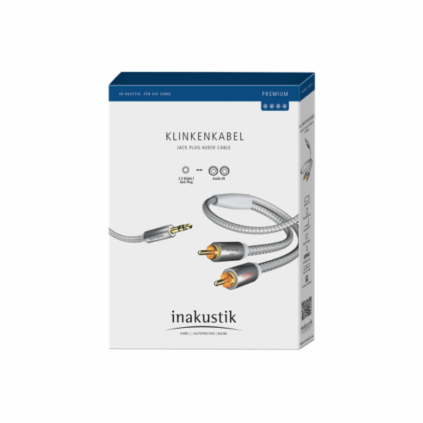 In-akustik Premium Audio Kabel 3,5 mm Klinke ? Cinch 1,5 m