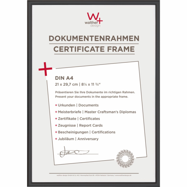 Rámeček Walther New Lifestyle 21x30 plast černý
