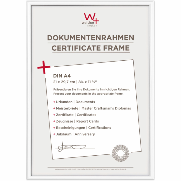 Rámeček Walther New Lifestyle 21x30 plast bílý