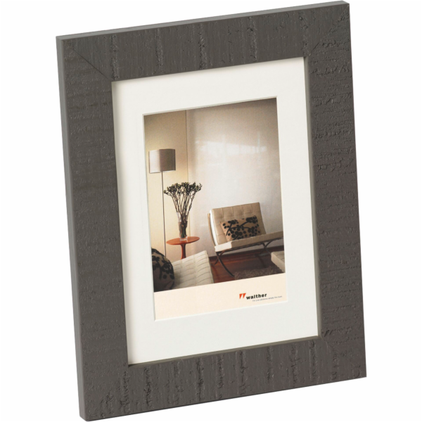 Rámeček Walther Home 10x15 dřevo, šedý