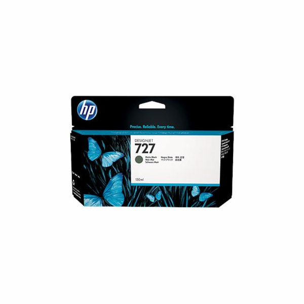HP 727 Black Mate Ink Cart, 130 ml, B3P22A