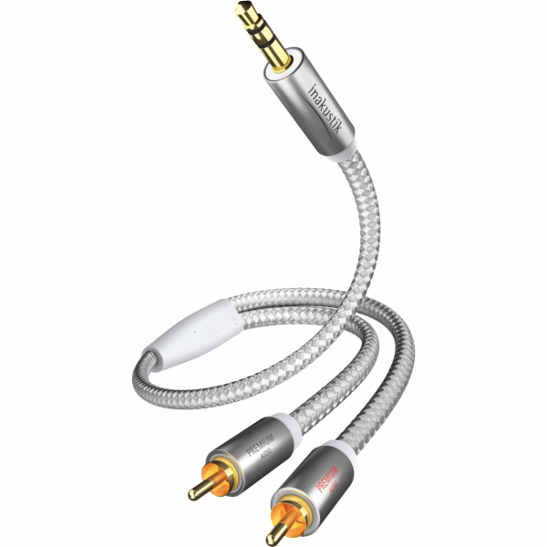 in-akustik Premium Audio Kabel 3,5 mm Jack - Cinch 5,0 m