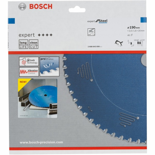 Expert for Steel, O 190mm, 40Z pilový kotouč
