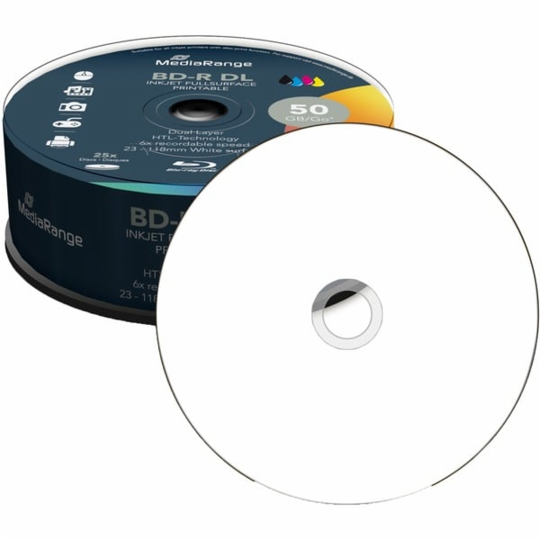 BD-R Dual Layer 50 GB, disky Blu-ray 25 ks