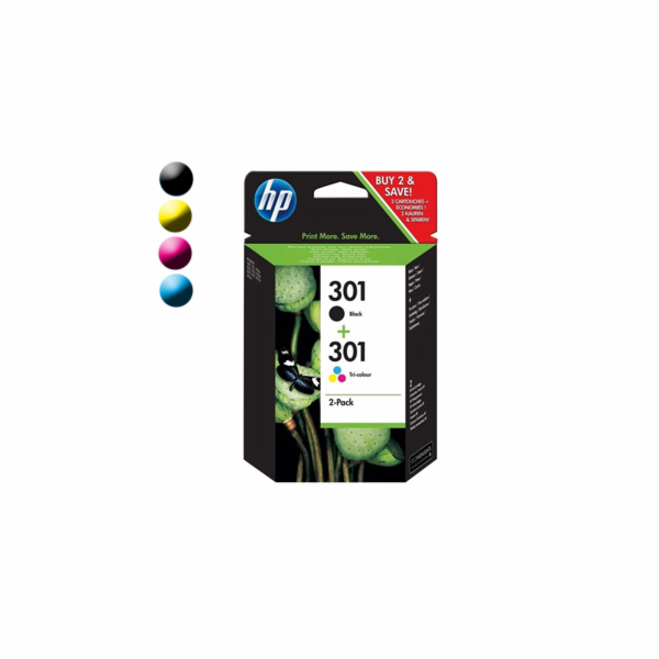 N9J72AE HP 301 Ink Cartridge Combo 2-Pack