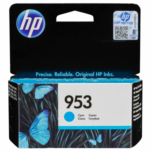 HP F6U12AE napln do tiskarny  CYAN c. 953
