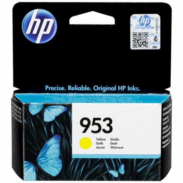 HP F6U14AE napln do tiskarny YELLOW c. 953