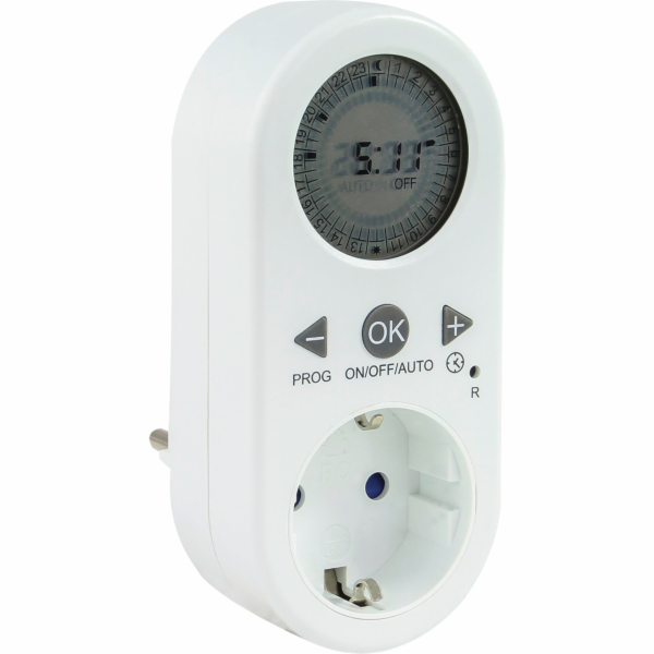 REV timer digital w. LCD-Anzeige white