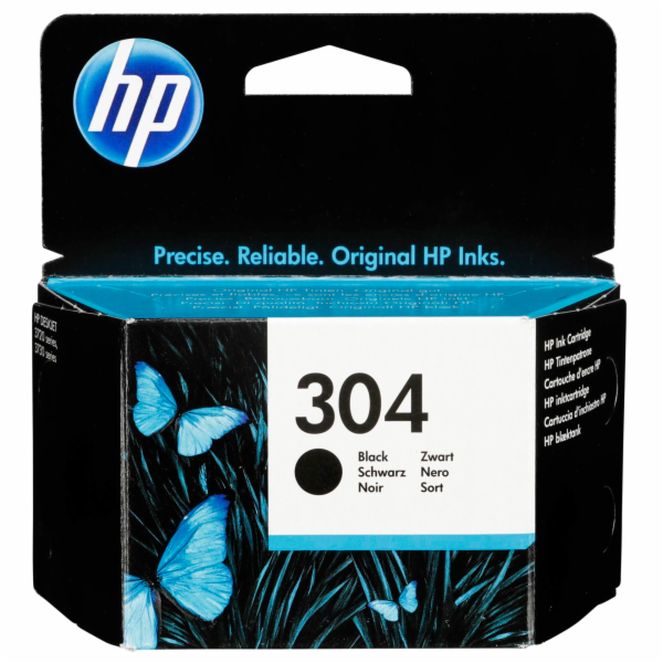 HP 304 Black Original Ink Cartridge, N9K06AE