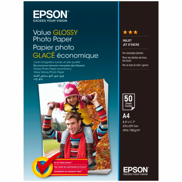 EPSON Value Glossy Photo Paper A4 50 sheet