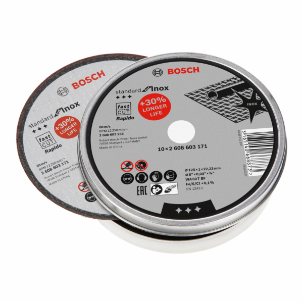 Bosch rezny kotouc rovny pro Inox Rapido in Dose 10x125,1mm