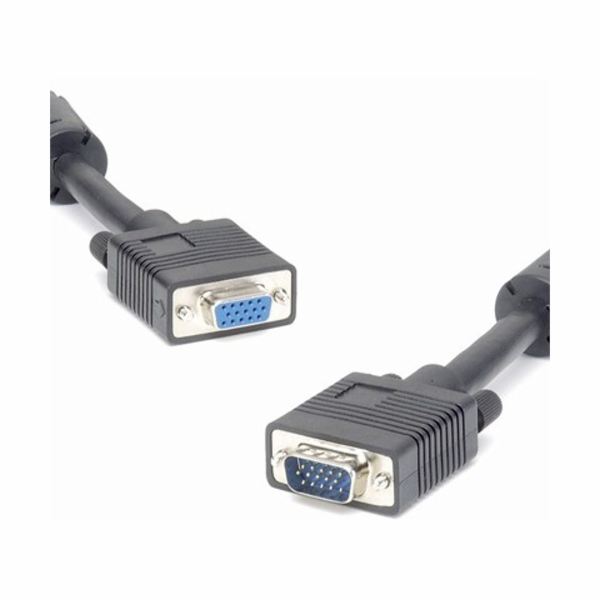 PREMIUMCORD Kabel VGA prodlužovací 5m (HD15M/F, dvojité s...