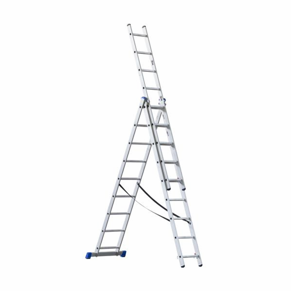 Žebřík G21 třídílný 5,9m, 3x9 příček
