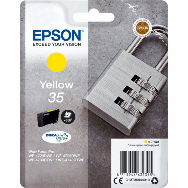 Epson 35 - 9.1 ml - žlutá - originální - blistr - inkoust...