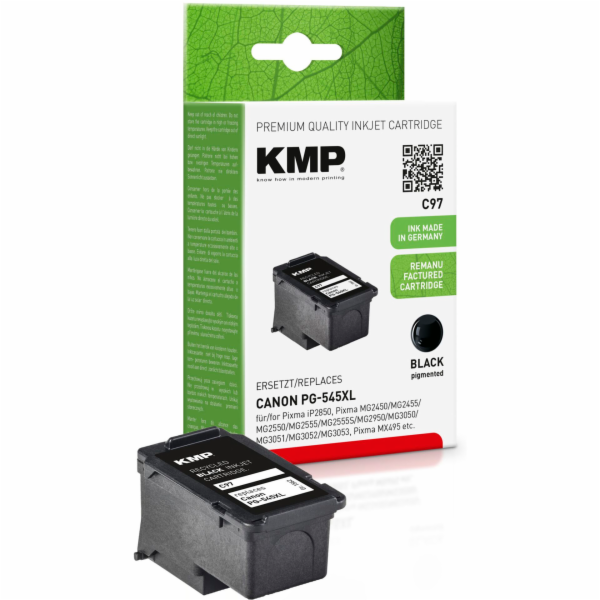 KMP C97 cartridge cerna kompatibilni s Canon PG-545 XL