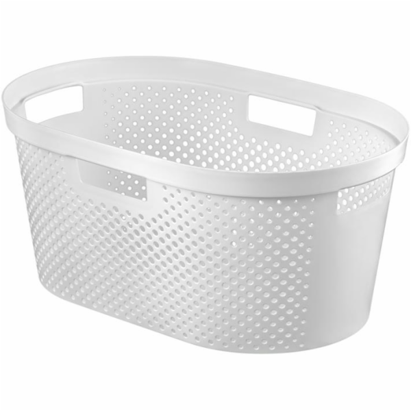 koš na čisté prádlo 39l 59x38x26,5 bílý INFINITY