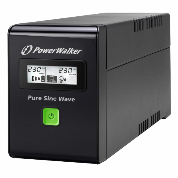 PowerWalker VI 600 SW  skryty kontakt CEE 7/3 (Typ F)