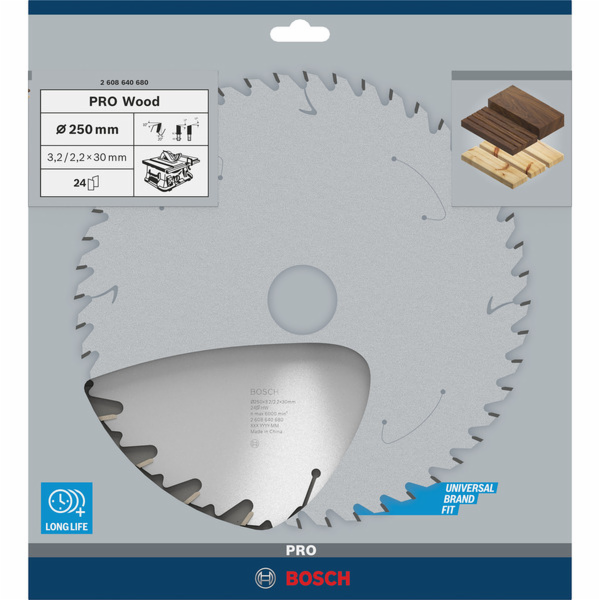 Bosch Powertools Kotouč do kotoučové pily PRO Wood, O 250...