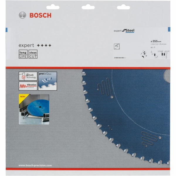 Pilový kotouč Bosch Expert for Steel, O 355mm, 90Z