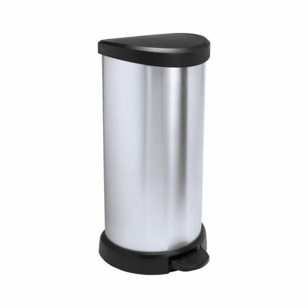Curver® DECO BIN 5 litrů, stříbrná/černá, na odpadky